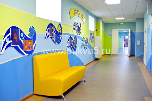 Декоративное оформление стен в детском саду