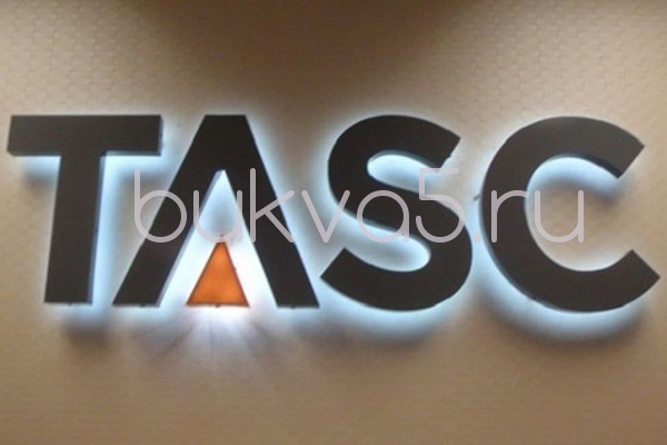Буквы на стену офиса с подсветкой